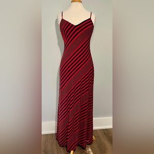 Lauren Ralph Lauren Red & Navy Maxi Dress Size 6